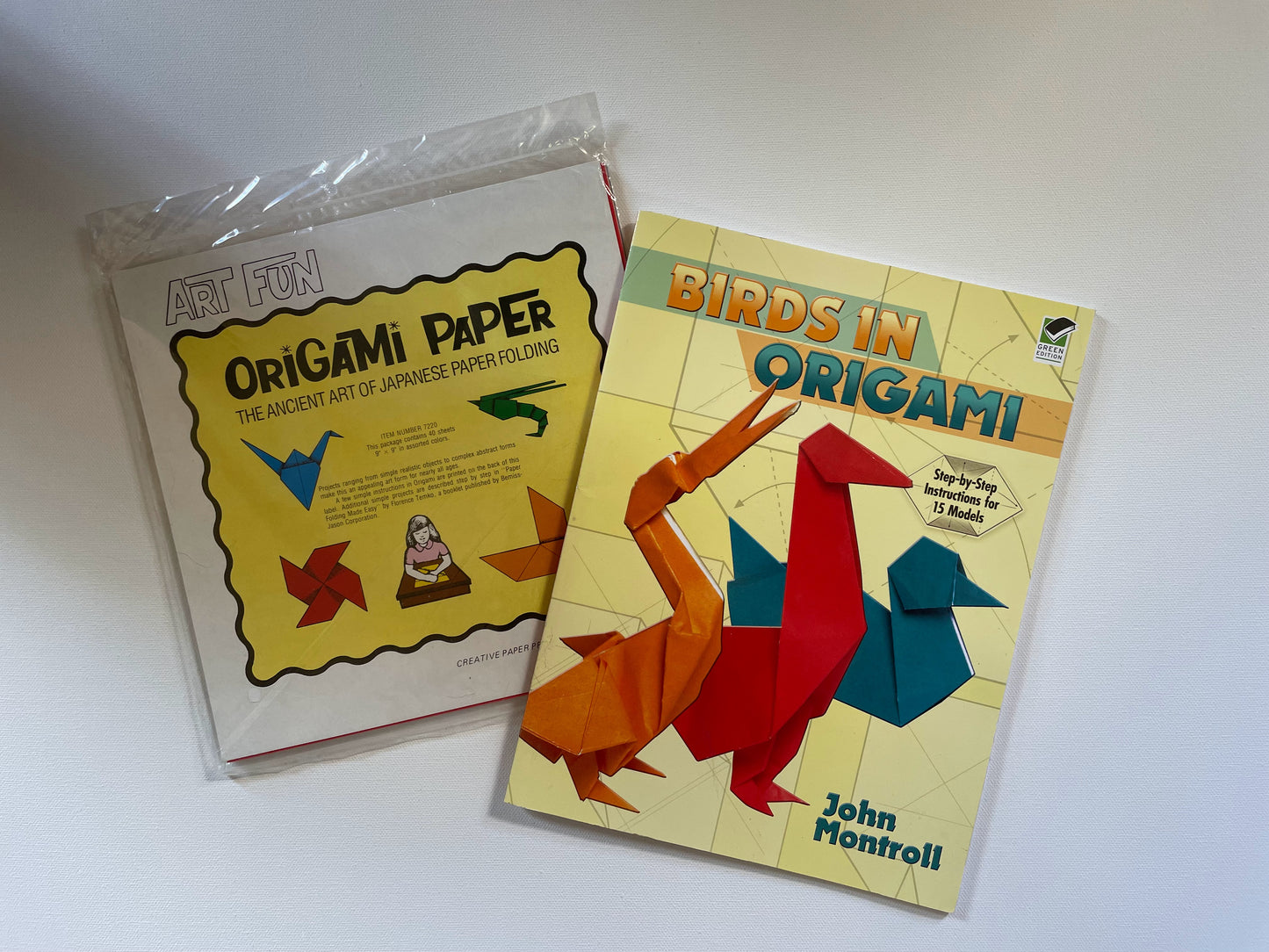Birds in Origami and Paper